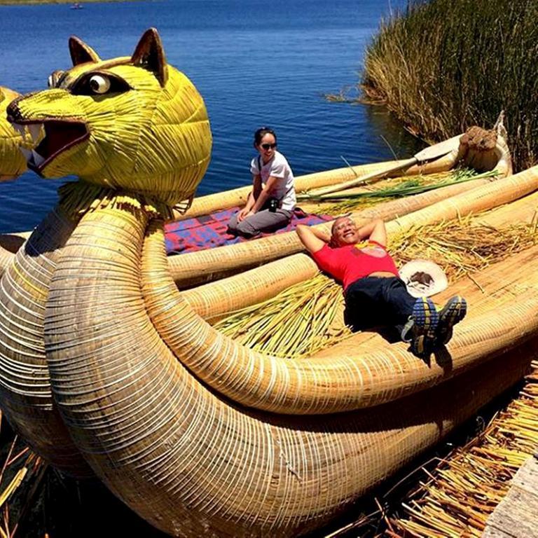Uros Aruma Uro On Uros Floating Islands Puno Dış mekan fotoğraf